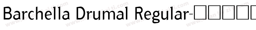 Barchella Drumal Regular字体转换